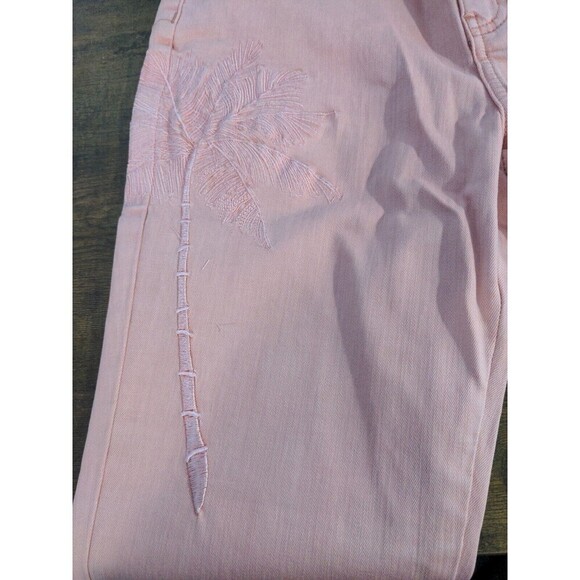 Free People x SANDRINE ROSE Women  Petal Pink  High Waisted Skinny Jeans - Picture 6 of 7